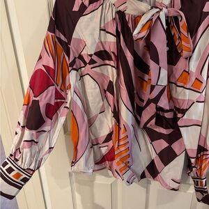 Silk high neck women’s blouse